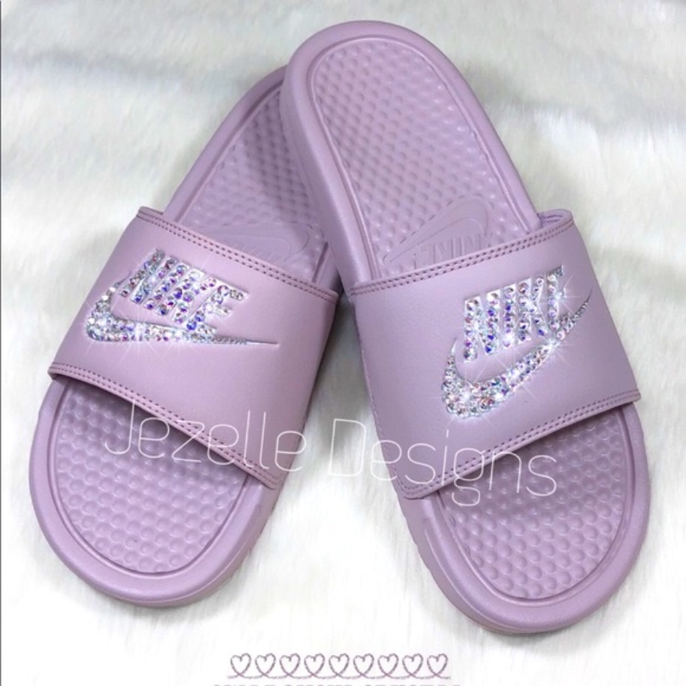 💎 CUSTOM Bling Nike Slides